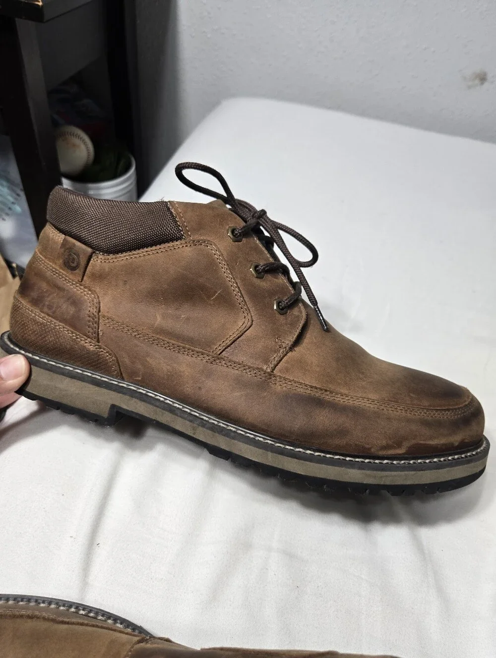 Dunham Byrne WP Chukka CJ0853 Mens Brown Extra Wide 4E Chukkas Boots Sz 12